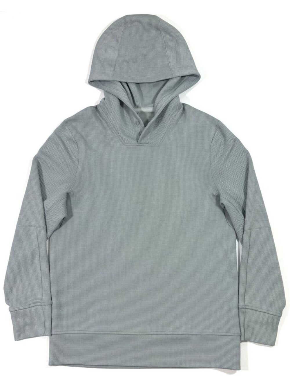 Lululemon Mens Waffle Knit Hoodie Size XS Gray Performance Athleisure Gym